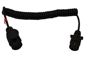 Spiraalkabel 90 > 250 cm - 13P (M) <> 7P (M)