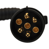 Adapter spiraalkabel 7 aderig met 13-polige stekker & 7-polige stekker - 90 tot 250 cm