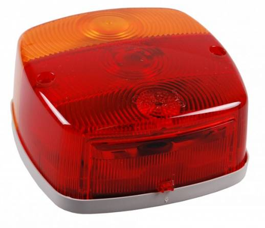 Achterlicht 121x121x56 mm - links en rechts toepasbaar
