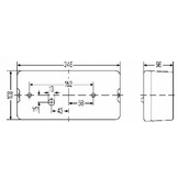 4 kamer achterlicht links 246x108x66 mm
