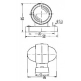 Hella Breedtelichten Rood/Wit gummi