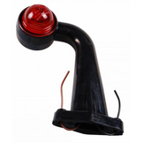 Hella Breedtelichten Rood/Wit haaks rubber ( 18,5 cm)