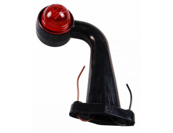 Hella Breedtelichten Rood/Wit haaks rubber ( 18,5 cm)