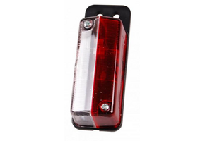 Hella breedtelicht Rood/Wit op houder