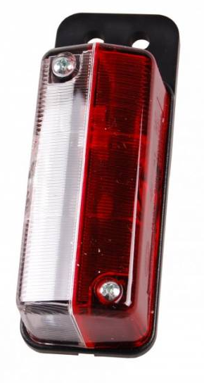 Hella breedtelicht Rood/Wit op houder