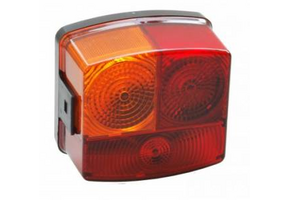 Achterlicht Links met kliksluiting 85x88x54 mm