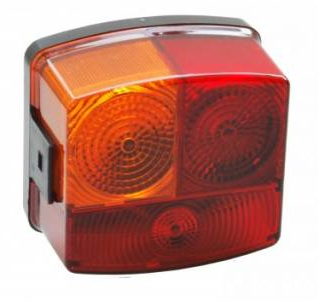Achterlicht Links met kliksluiting 85x88x54 mm