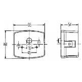 Achterlicht Compleet Links 95x85x54 mm