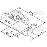 AL-KO AK7-G - koker 45 mm - 750 kg - ongeremde koppeling