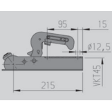 AL-KO AK7-G - koker 45 mm - 750 kg - ongeremde koppeling