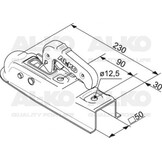 AL-KO AK7-D - koker 50 mm - 750 kg - ongeremde koppeling