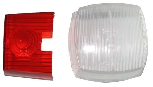 Aspock Squarepoint - rood/wit - los glaasje/los glas