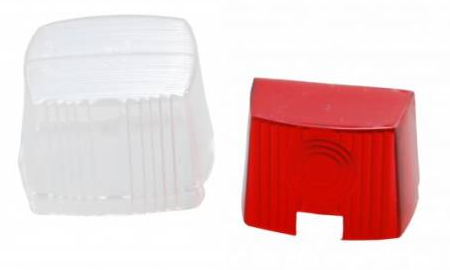 Aspock Squarepoint - rood/wit - los glaasje/los glas