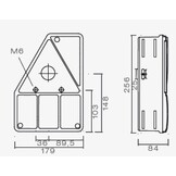 Aspock Earpoint 1 - links - connector aansluiting