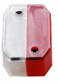 Aspock Flexipoint los glas rood/wit (kapje)