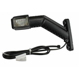 Aspock Superpoint 4 - links - wit/rood/oranje - LED - 100 cm platte kabel