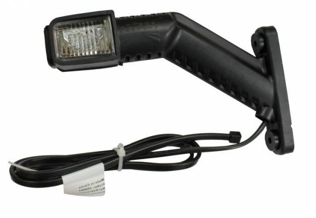 Aspock Superpoint 4 - links - wit/rood/oranje - LED - 100 cm platte kabel