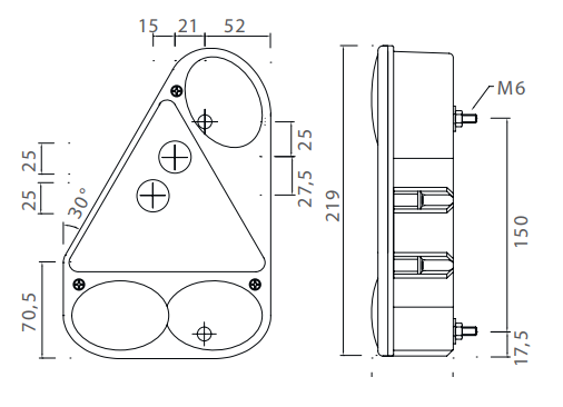 Aspock Earpoint 3 - rechts - voorzien van connector aansluiting
