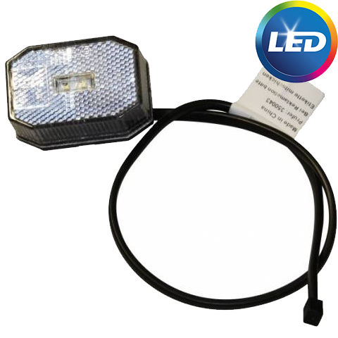 Aspock Flexipoint LED - wit - 50 cm platte kabel - DC kabel