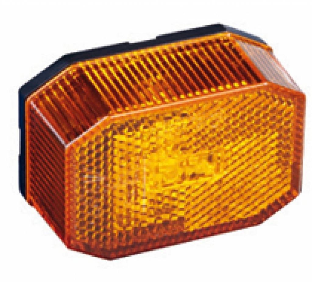 Aspock Flexipoint - oranje/gele markeringslamp 50 cm platte kabel - DC kabel