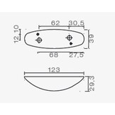 Flexipoint 2 markeringslicht rood/wit 225 cm