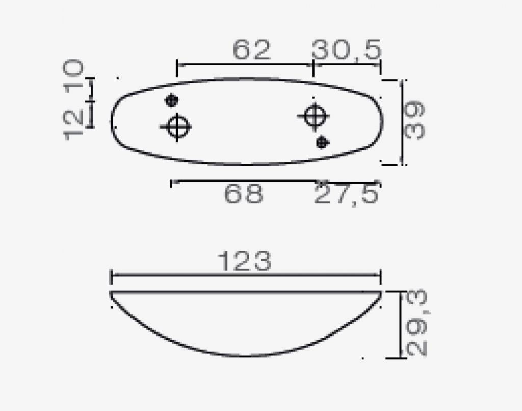 Flexipoint 2 markeringslicht rood/wit 225 cm