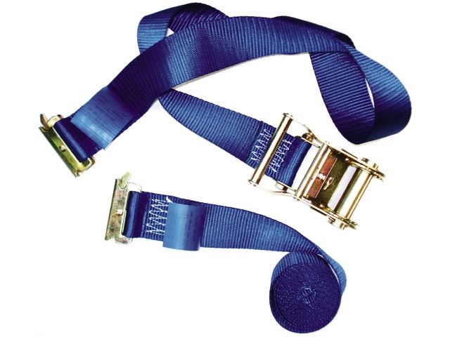 Spanband 400x5 cm 2-delig met ratel en vastzetring (500 kg)