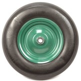 4.00-8 kruiwagenwiel - massief/anti-lek band en stalen velg - 150 kg maximale belasting - 20 mm asgat/naafdiameter - inclusief kogellager