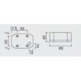 Aspock Flexipoint - oranje/gele markeringslamp - losse draad aansluiting - gloeilamp