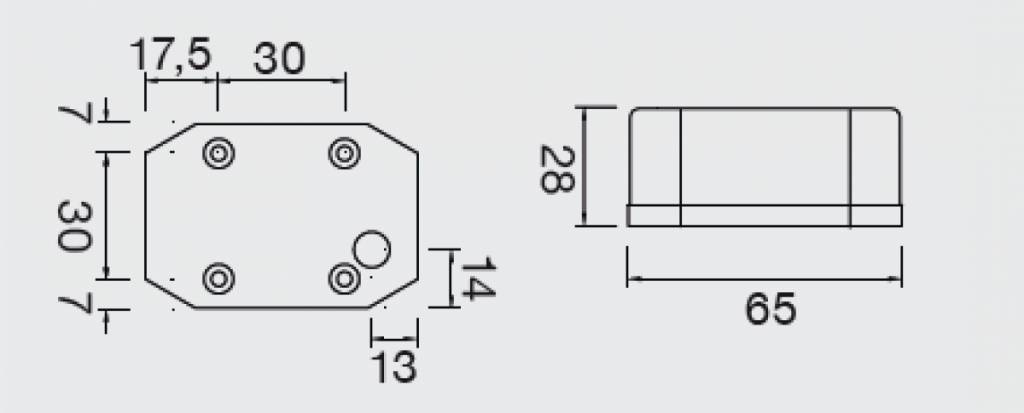 Aspock Flexipoint - oranje/gele markeringslamp - losse draad aansluiting - gloeilamp