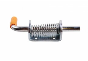 Schuifgrendel met trekveer vergrendelbaar