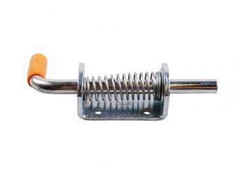 Schuifgrendel met trekveer vergrendelbaar