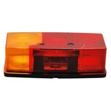 3 kamer achterlicht Links met kentekenverlichting 158x64x51 mm