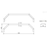 De Haan THMAQ 23150 - aluminium traanplaat spatbord