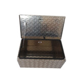 DE HAAN BOX M - 600x380x280 mm - waterdichte en stofdichte aluminium traanplaat disselkist - voorzien van vlinderslot, spansluiting of t-sluiting