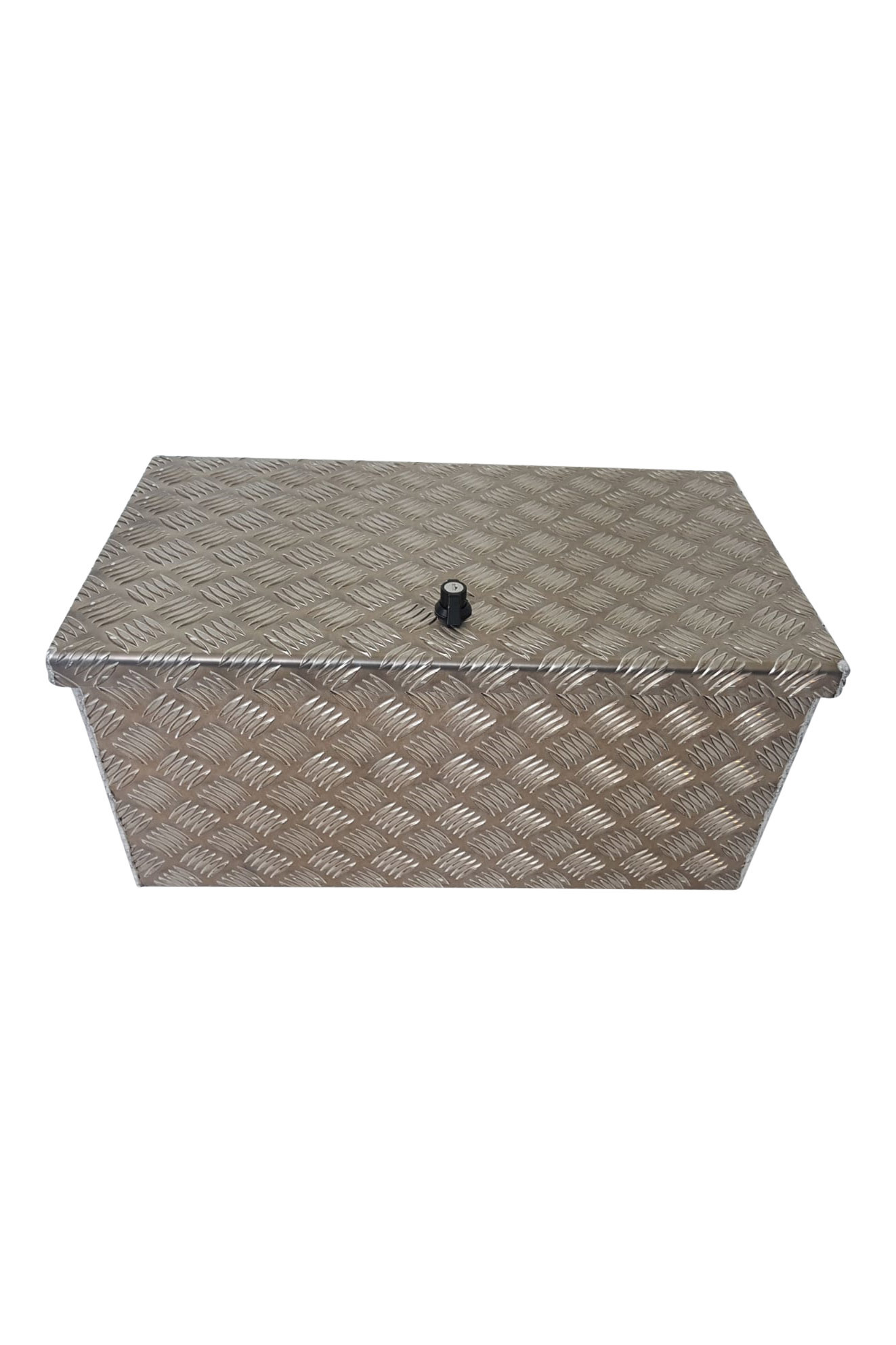 DE HAAN BOX M - 600x380x280 mm - waterdichte en stofdichte aluminium traanplaat disselkist - voorzien van vlinderslot, spansluiting of t-sluiting