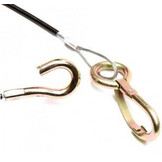 Breekkabel 150 cm knijphaak + haak