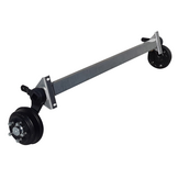 Geremde torsie as - 1350 kg - padmaat 1600 mm - flensmaat 2050 mm - 5 gats