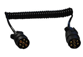 Premium spiraalkabel 90 > 250 cm - 2x 7P (M)