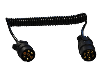 Premium spiraalkabel 90 > 250 cm - 2x 7P (M)