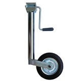 Premium Neuswiel 48 mm met zijslinger en rubber wiel op stalen velg