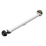 Geremde torsie as - 1800 kg - padmaat 900 mm - flensmaat 1370 mm - 5 gats