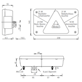 Multipoint 5 Links achterlicht 8 polige centrale stekkeraansluiting