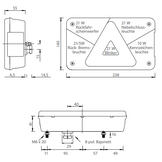 Multipoint 5 Rechts achterlicht 8 polige centrale stekkeraansluiting