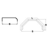 De Haan HMAQ 2380 - aluminium traanplaat spatbord