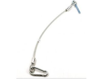 Achterklepkabel met karabijnhaak 35 cm