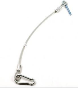 Achterklepkabel met karabijnhaak 35 cm