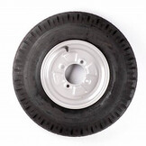 Compleet 10 inch wiel - 5.20-10 band + velg - 355 kg - 4PR - 85 mm naafdiameter