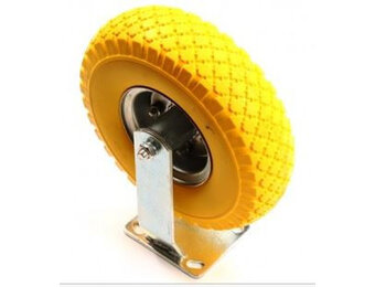 Bokwiel PU 3.00-4 - 80 kg - totale hoogte: 300 mm