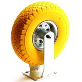 Bokwiel PU 3.00-4 - 80 kg - totale hoogte: 300 mm